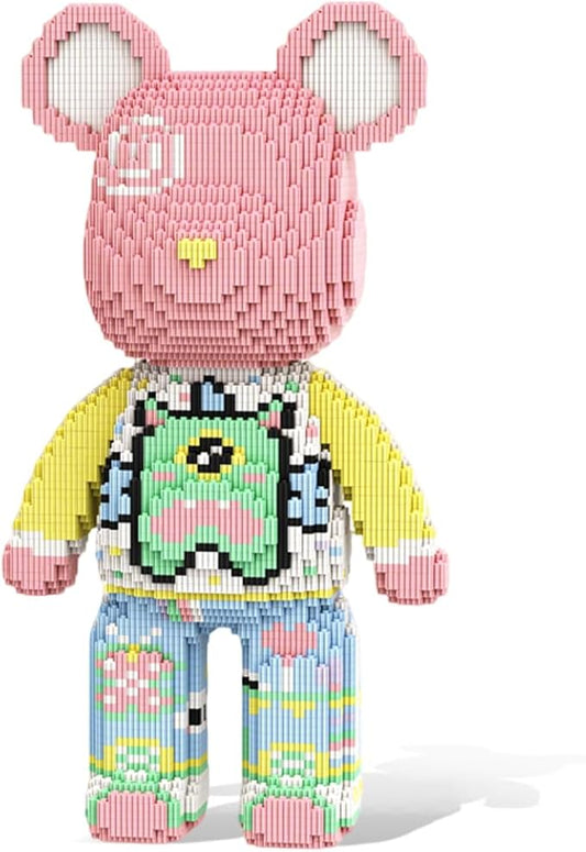 HOOLEDAY Bear Micro Building Blocks Bear Bricks Set (5700 PCS), Colorful Design Creative Home & Office Decor, Gift for Adults