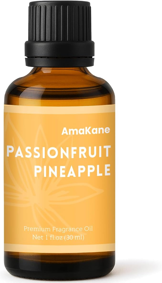 AmaKane Passionfruit Pineapple Fragrance Oil for Aromatherapy, Summer Essential Oil for Diffusers for Home, DIY Candle Making Scents, Fragrance Oil for Soap Making, 30ml