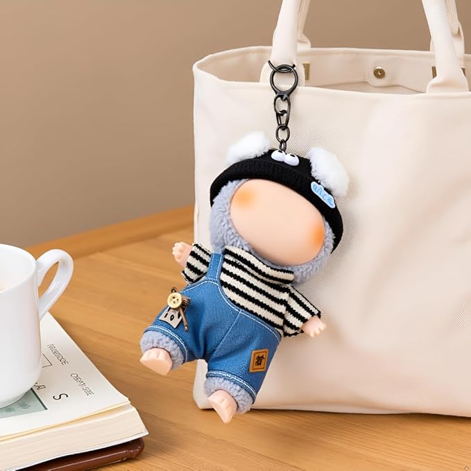Doll Clothes Set for 6.7-inch/5.9-inch Dolls - Luxury Chic High-End Fashion Outfit with Suitable Accessories, Slyly Carefree (No Dolls)