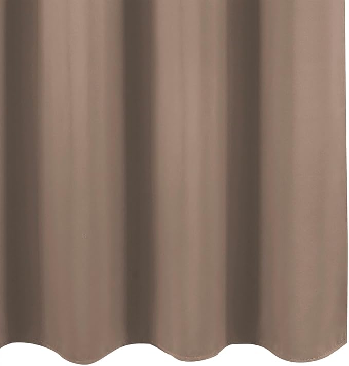 LEMOMO Cappuccino Blackout Curtains 34 x 63 Inch Length/Set of 2 Curtain Panels/Thermal Insulated Room Darkening Blackout Curtains for Bedroom