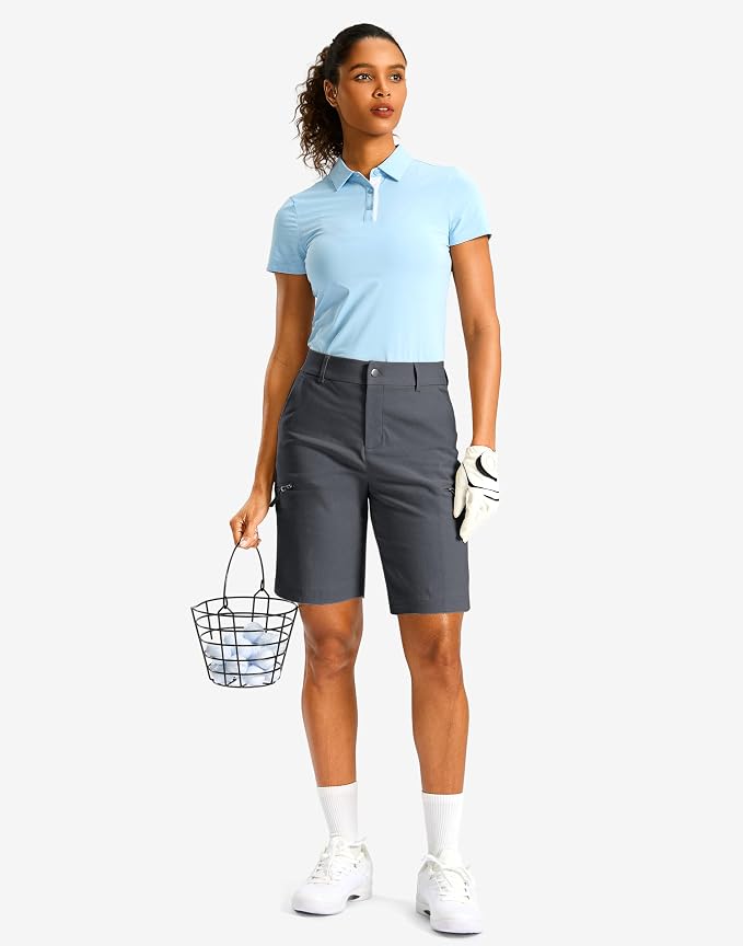 G Gradual Women's 7"/9" Hiking Cargo Shorts Quick Dry Lightweight Golf Outdoor Work Summer Travel Shorts with Pockets