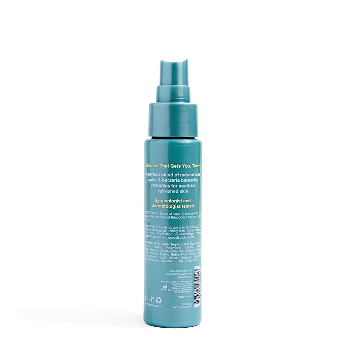 say la V. Refreshing Veauty Mist, pH Balanced, Feminine Hygiene Spray to Neutralize Vulva Odor, Natural Prebiotics, Aloe Vera and Rosewater, Gynecologist and Dermatologist Tested, 2 Fl Oz (Pack of 3)