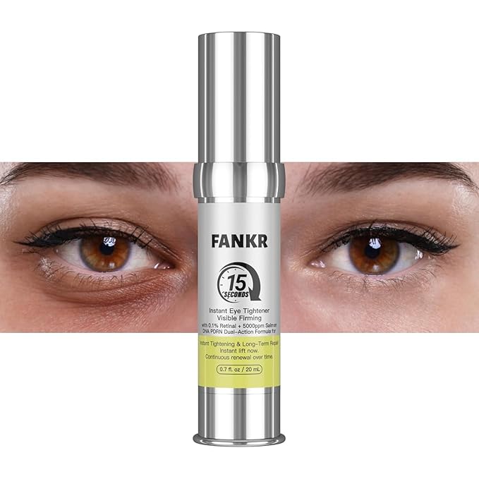 15-Second Instant Eye Lift Cream with Sodium DNA & 0.1% Retinal | Rapid Tightening for Eye Bags & Fine Lines | Dual-Action Firming + Long-Term Repair (0.7 Fl Oz (Pack of 1))