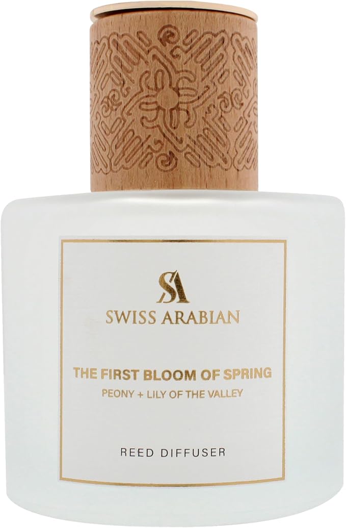 The First Bloom of Spring Reed Diffuser by Swiss Arabian for Unisex – Elegant 6.76 oz Aroma Diffuser
