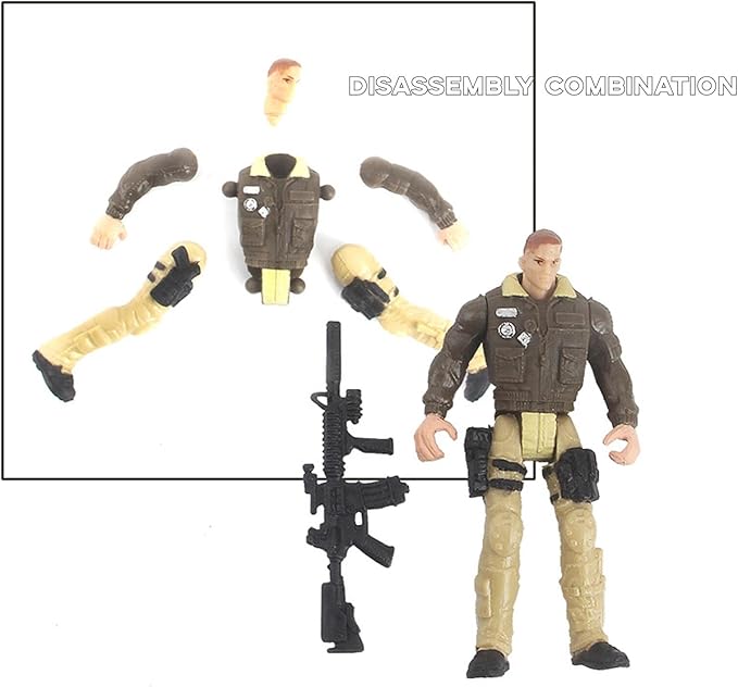 Army Men VS Zombie Action Figure Toys Realistic Battle Scene Zombie Playset Collections Christmas Halloween Toys Gifts Decoration for Boys Adults Kids (12PCS)