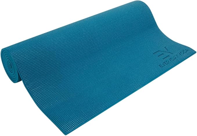 Everyday Yoga Deluxe Mat, Spacious 72"x24" Non-Slip Yoga Mat for Comfortable Home Workouts, 3-5mm Extra Thick
