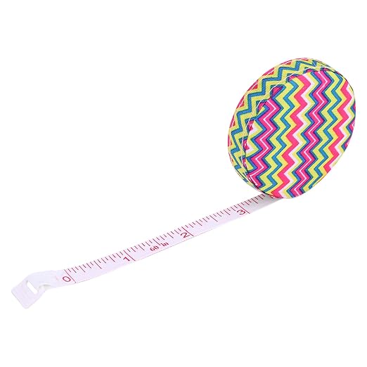 Akozon 150Cm 60In Accurate Body Tape Measure Retractable Fitness Measuring Ruler Pattern 3 (No. 1 Water Corrugated)