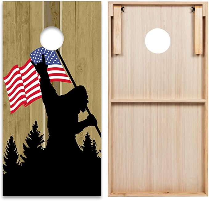 World Series of Cornhole Regulation Size Cornhole Boards - Lightweight & Durable All-Wood Construction | Backyard Bean Bag Toss Set | Outdoor Game for Tailgates & BBQs