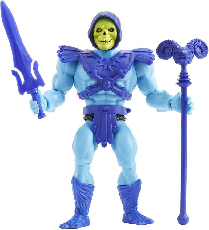 Masters of the Universe Origins Skeletor Action Figure, Battle Character for Storytelling Play and Display, Gift for 6 to 10 Year Olds and Adult Collectors