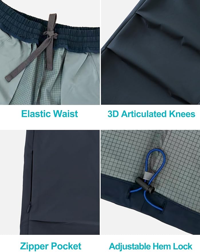 Kids Cargo Pants Waterproof Boys Hiking Outdoor Camping Pants Quick Dry UPF 50+ Toddler Youth Uniform Pants