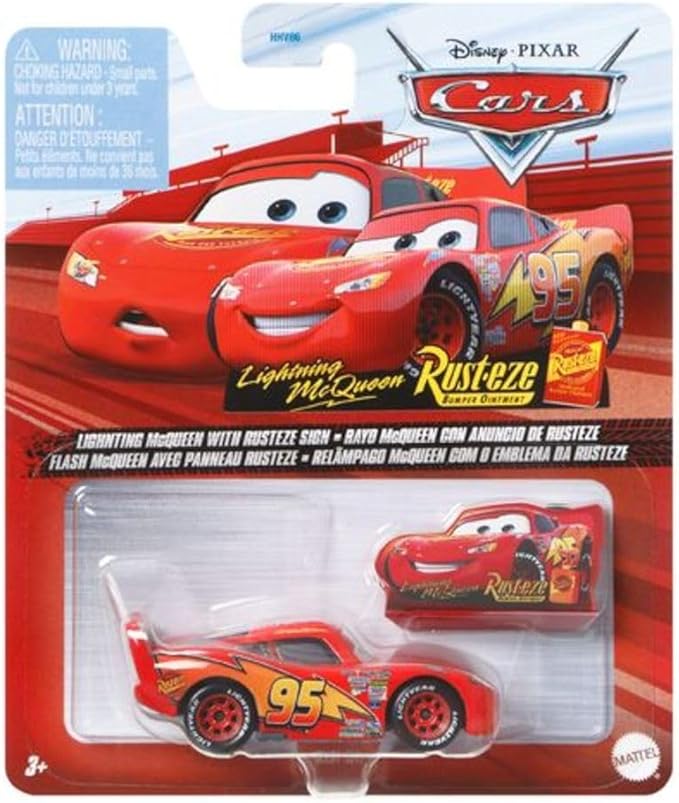 Disney Cars Toys Movie Die-cast Character Vehicles, Miniature, Collectible Racecar Automobile Toys Based on Cars Movies, for Kids Age 3 and Older