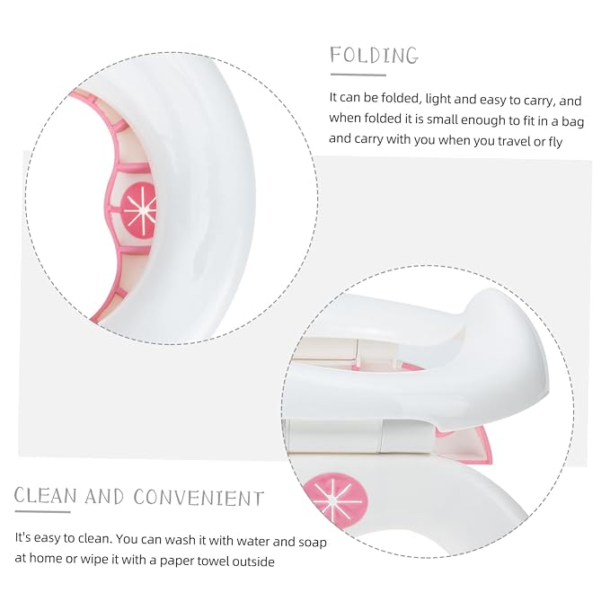 Portable Folding Potty Seat for Boys and Travel Toilet for Lightweight and Toilet for Camping and Outdoor Use Safe Foldable Potty Chair