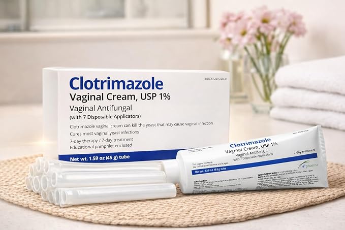 Clotrimazole Vaginal USP 1% Cream - 45 Gm