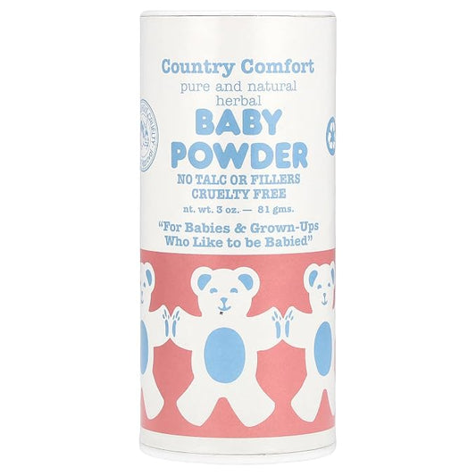 Country Comfort Pure & Natural Herbal Baby Powder, No Talc, 3 Oz