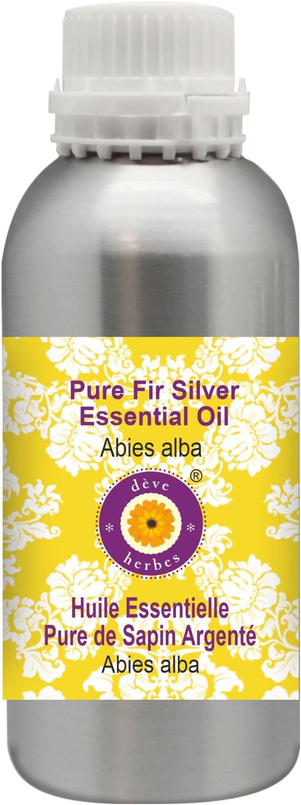 Deve Herbes Pure Fir Silver Essential Oil (Abies alba) Steam Distilled 630ml (21 oz)