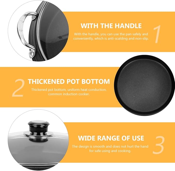SHOWERORO Korean Cookware Cooking Pot Large Korean Hot Pot Household Kitchenware Non-stick Cooking Pan