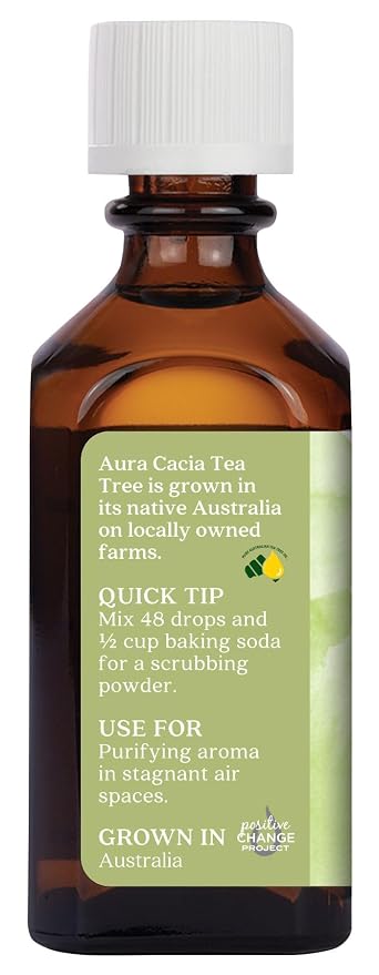 Aura Cacia Tea Tree Essential Oil, Vegan, 2 Fluid Ounces (Pack of 1)