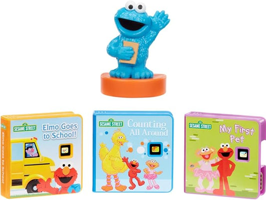 Little Tikes Story Dream Machine Sesame Street Cookie Monster & Friends Story Collection, Storytime, Books, Audio Play Character, Gift and Toy for Toddlers and Kids Girls Boys Ages 3+