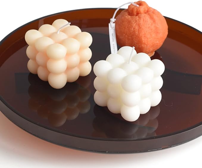 2PCS Bubble Candle White Aromatherapy
