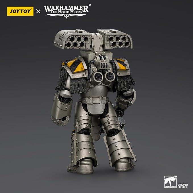 JOYTOY 1/18 Action Figures - Warhammer The Horus Heresy Iron Warriors Tyrant Siege Terminator with Rocket Launcher - 5‘’,Highly Posable Collectible Model Ages 15+
