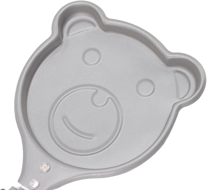 TOPINCN Mini Egg Pan, Nonstick Egg Frying Pan Omelet Pan Innovative Korean Breakfast Pot DIY Mini Breakfast Pan Small Egg Pancake (Bear)