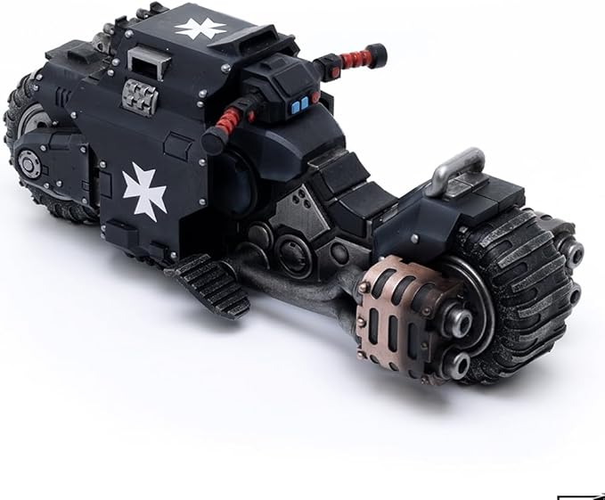 JOYTOY Action Figure 1/18 Warhammer 40,000 Space Marines Black Templars Outriders Collection Model Birthday Gifts