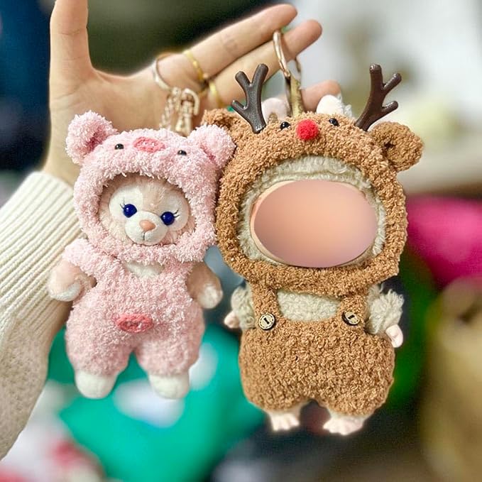17cm Doll Clothes Accessories Outfits Cute Clothes Stylish Set (NO Doll) Brown Deer