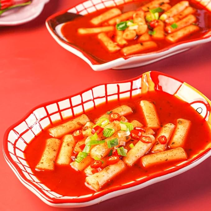 DONG WON Topokki with Spicy and Sweet Sauce, Korean Rice Cake Stick, Korean Street Food, 8.46 OZ (240 G) - 2 Pack