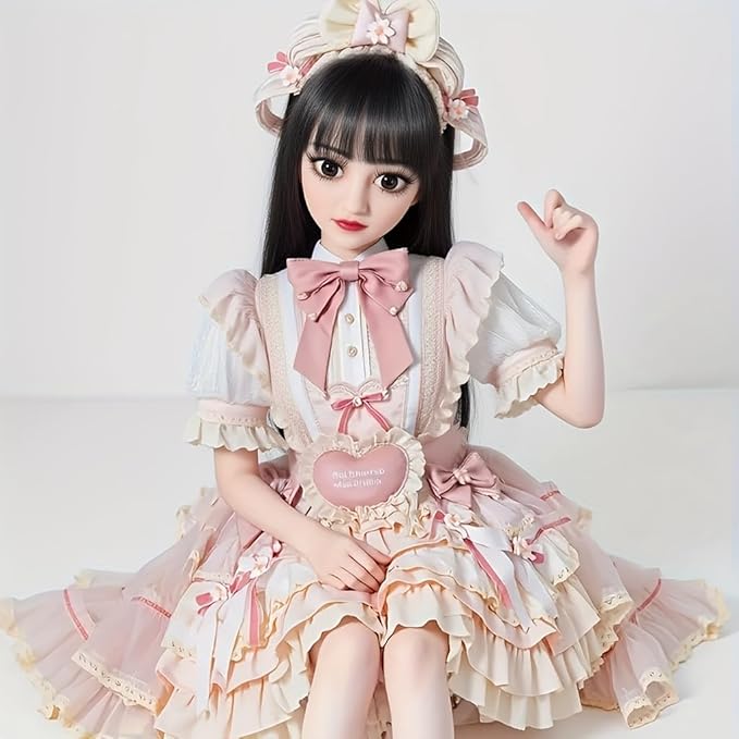 80cm Lifelike Female Doll, Seamless TPE Body with Poseable Steel Skeleton, Realistic Art Model for Cosplay, Photography & Display