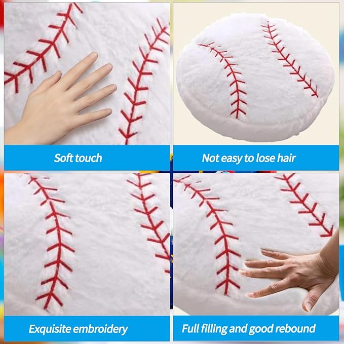 Basketball Sports Pillow Fluffy Soft Throw Pillow Toy ，14" Durable Sport Basketball Plush Toys,Plush Pillow Toys Gift for Kids Boy Girls Children Room Decoration