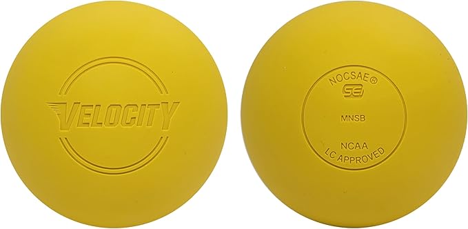 Velocity Lacrosse Balls - 60 and 120 Packs - for Practice, Official NFHS and College Approved Size