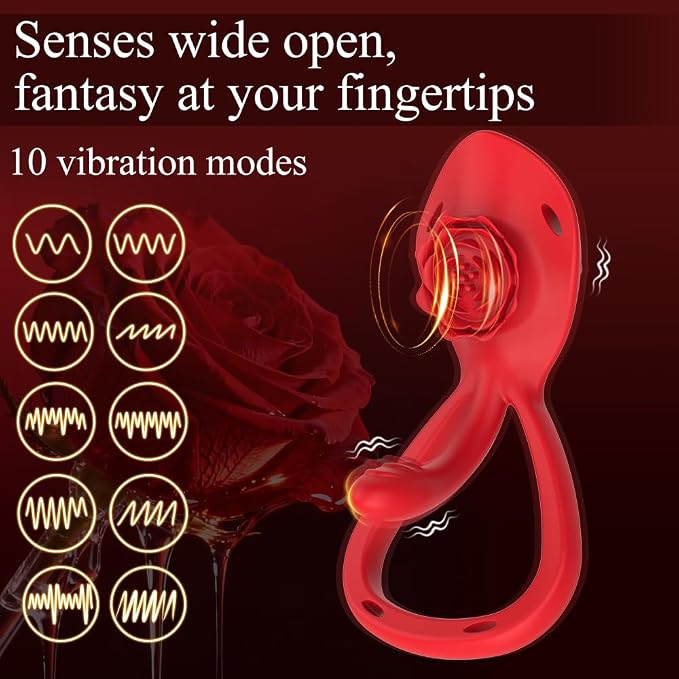Couples Sex Toy Wearable Vibrator- Vibrating Panties for Women 9 Vibrations Modes Adult Toys, Women Sex Toys for Clitoral Stimulator G Spot Vibrator Cock Ring Remote Control Vibradores