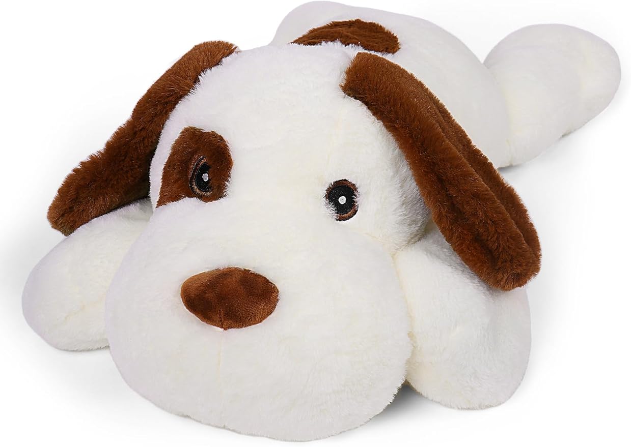 Weighted Dog Stuffed Animals 5 lbs, 24in Large Weighted Dog Plush for Kids Adults Boys Girl, Cute Plushies Soft Pillow Toy for Christmas, Birthday Gifts