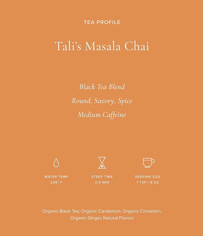 Art of Tea Talis Masala Chai Tea Bags 12 Count, Premium Spiced Black Tea with Cinnamon, Cardamom & Ginger, Authentic Masala Chai Tea, Gourmet Sachets for Hot or Iced Chai