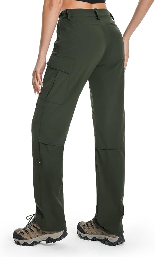 Moosehill Women's Hiking Pants Lightweight Quick Dry Water Resistant Cargo Travel Work Summer Pants for All Seasons