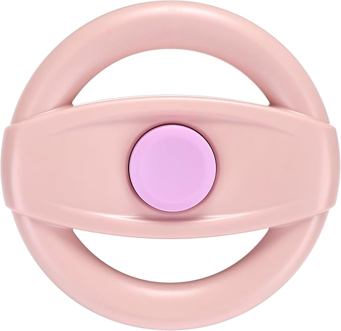 Accmor Stroller Steering Wheel Toy, Pretend Driving Simulated Steering Wheel for Stroller Shopping Carts Universal Detachable Funny Toy Attachment Accessories