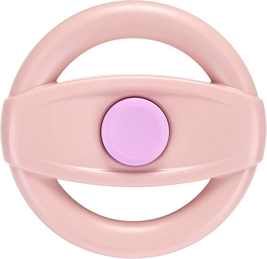 Accmor Stroller Steering Wheel Toy, Pretend Driving Simulated Steering Wheel for Stroller Shopping Carts Universal Detachable Funny Toy Attachment Accessories