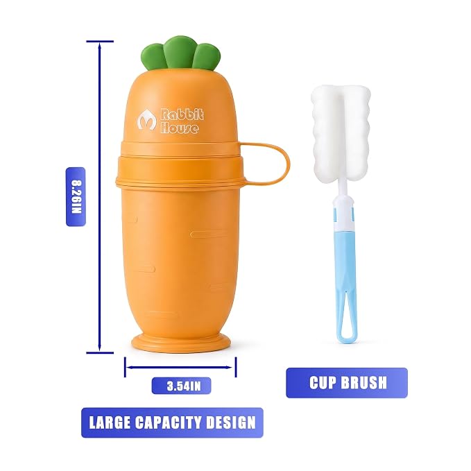 Cute Potty Training Toilet for Toddlers Boys and Girls, Portable Urinal with Clean Brush, Emergency Toilet Pee Bottle Pee Cup for Toddler Car Travel, Camping, Outside (Lemon Yellow)