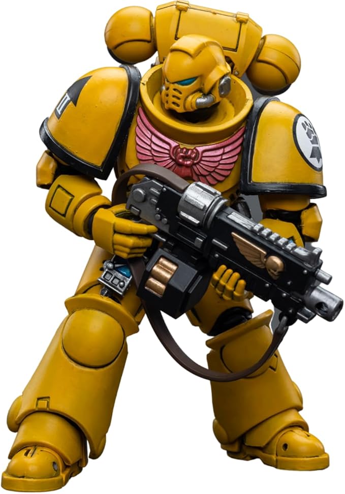 JOYTOY 1/18 Warhammer 40,000 Action Figure Imperial Fists Intercessors Collection Model Birthday Gifts，JT6656
