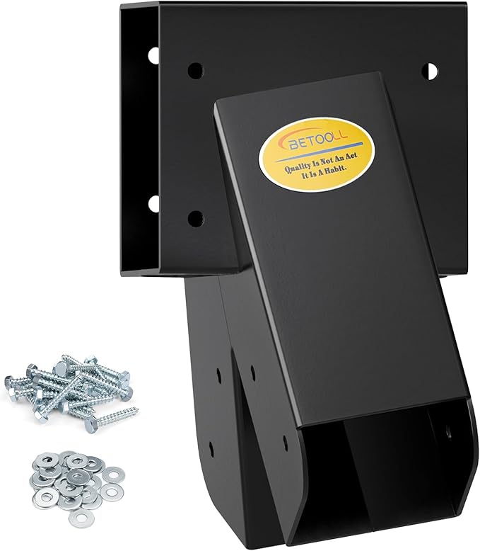 BETOOLL A-Frame 1pcs Bracket Swing Set Bracket for Heavy Duty Swing Set – Includes Mounting Hardware, Ideal for Indoor and Outdoor Playgrounds (1 Bracket-Black)