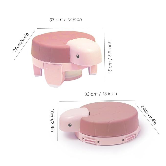 Portable Potty Seat ideal for Toddler Travel 3 in 1 Multi use Plastic Foldable Portable Toilet ideal for Kids