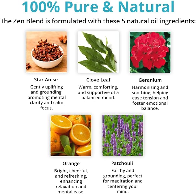 Zen Essential Oil 2-Pack – Roll-On & Inhaler for Relaxation, Meditation & Yoga | Wild Essentials Aromatherapy Blend