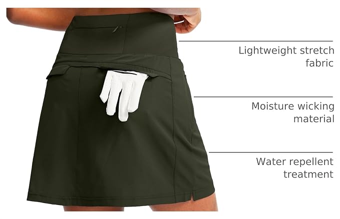 G Gradual Golf Skorts Skirts for Women with 5 Pockets Women's High Waisted Lightweight Athletic Skirt for Tennis Running