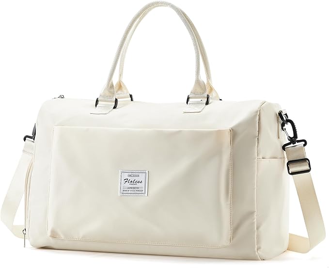 Travel Duffel Bag, Carry On Overnight Weekender Bags for Women | Travel Bag with Wet Pocket & Trolley Sleeve, For Spirit Airlines 18x14x8 Personal Item Bag