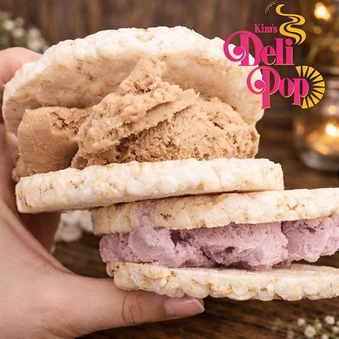 Kim’s Deli Pop Rice Cakes | Original, Whole Wheat, Cinnamon | Multigrain, Natural, Vegan | Sugar Free Korean Snack | Low Calorie, Low Fat | Variety 3 Pack |