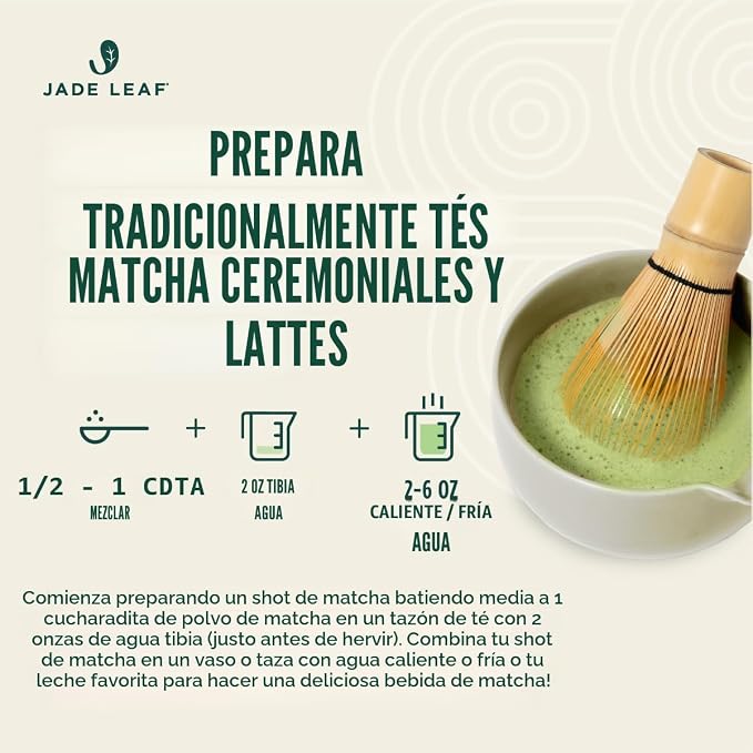 Jade Leaf Matcha Organic Ceremonial Grade Teahouse Edition Matcha Powder - 100% Pure Japanese Premium First Harvest Green Tea for Ceremonies, Usucha, Lattes 30g / 1.06 Ounce Tin (Pack of 1)