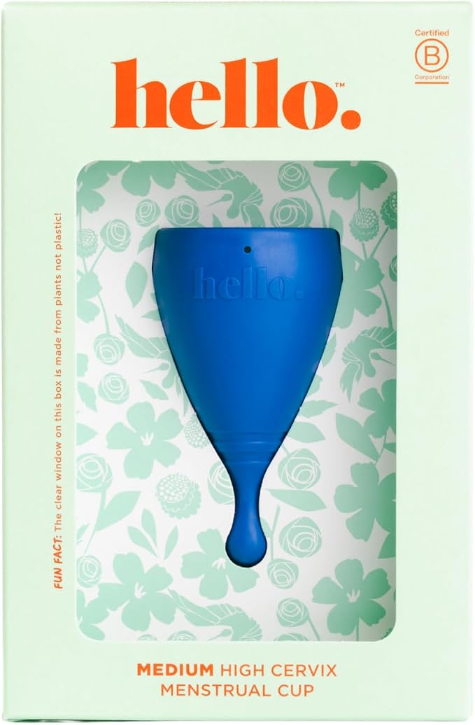 Cup High Cervix Menstrual Cup | Award Winning Reusable Soft Flexible Alternative to Pads & Tampons | Sustainable Feminine Hygiene | Leak Proof | Holds 25ml 41mm Diameter, 71mm L (Medium)