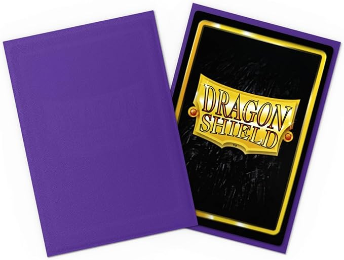 Dragon Shield | Japanese Size Card Matte Sleeves | 60 CT - Smooth & Tough Premium TCG Sleeves - Compatible with Yu-Gi-Oh, Naruto, Cardfight & Vanguard | Purple
