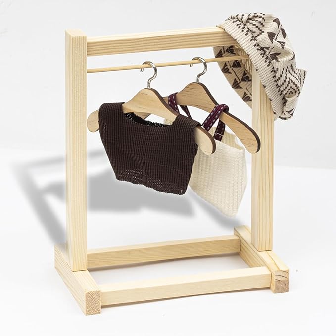 Clothes for 17cm Dolls(NO Doll) Outfit with Accessories Suit Cute Stylish Dress Up Set Striped Cute Outfit