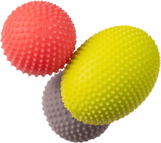 NABOSO Hand Activation Kit - 3 Neural Enhancement Therapy Balls with Patented Sensory Texture - Hand Strength, Recovery & Circulation Boost - Professional Grade Hand Therapy Tools
